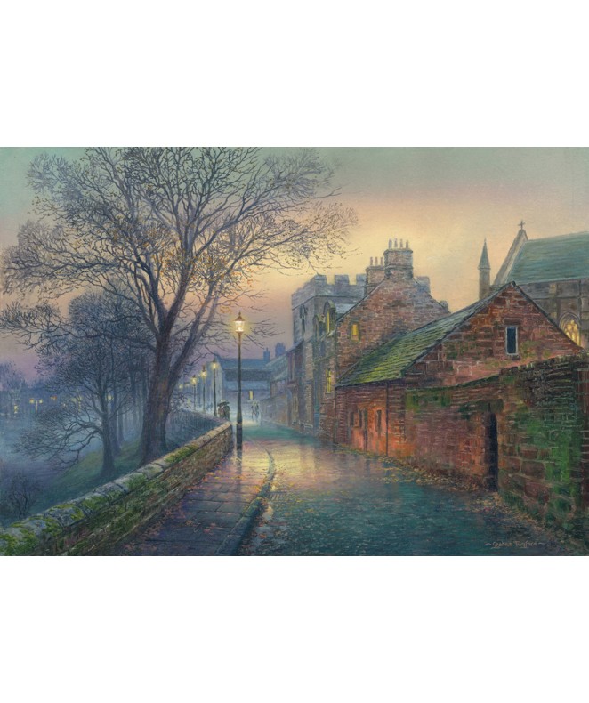 Carlisle west walls by Twilight 